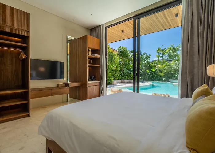 ヴィラ Seminyak 6br Tropical With Huge Curvy Pool チャングー